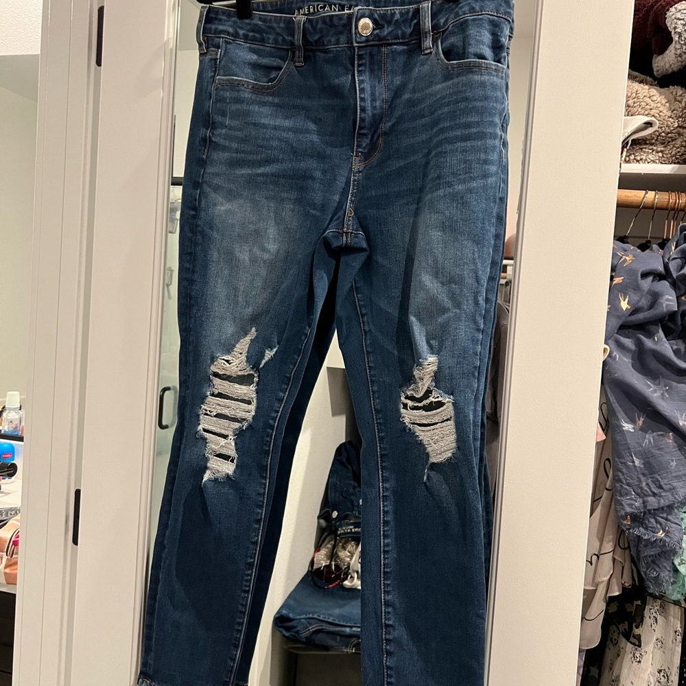 Distressed size 14 American Eagle jeans